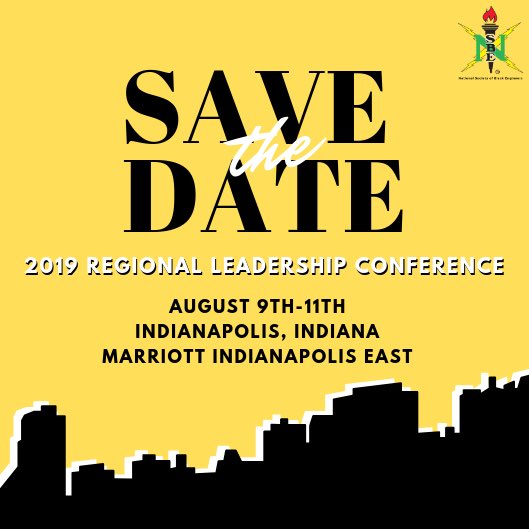 R4NSBE's tweet image. WHATS UP REGION 4?! Mark your calendars for this year’s Regional Leadership Conference in Indianapolis, Indiana! 

Housing and registration rates will be posted soon!

🚨TURN YOUR POST NOTIFICATIONS ON TO STAY UPDATED! 
#R4NSBE #NSBE46 #4SOLID #blackexcellence #MotherRegion 💛