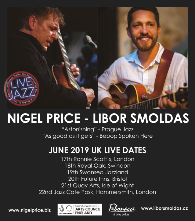 Czech Centre London (@czechcentrelnd) on Twitter photo Libor Šmoldas & Nigel Price: UK tour
Two superb award-winning #jazz guitarists, Brit Nigel Price and #Czech Libor Šmoldas, team up for a UK tour starting TODAY in the #British mecca of jazz, <a href="/officialronnies/">Ronnie Scott's Jazz Club</a> , in #London. 👉 bit.ly/2FhKnzr Libor Šmoldas & Nigel Price: UK tour
Two superb award-winning #jazz guitarists, Brit Nigel Price and #Czech Libor Šmoldas, team up for a UK tour starting TODAY in the #British mecca of jazz, <a href="/officialronnies/">Ronnie Scott's Jazz Club</a> , in #London. 👉 bit.ly/2FhKnzr