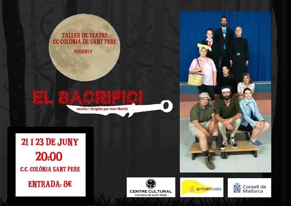 CentreculturalC's tweet photo. Aquest cap de setmana al Centre Cultural: “El Sacrifici”. Vos esperam a tots https://t.co/QGyaIVuL6Z
