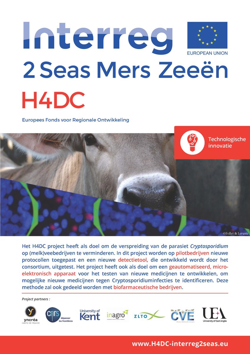 Our H4DC project's posters are published and available in english, french and dutch! #h4dc_eu <a href="/Interreg2Seas/">Interreg 2 Seas</a> #Cryptosporidium