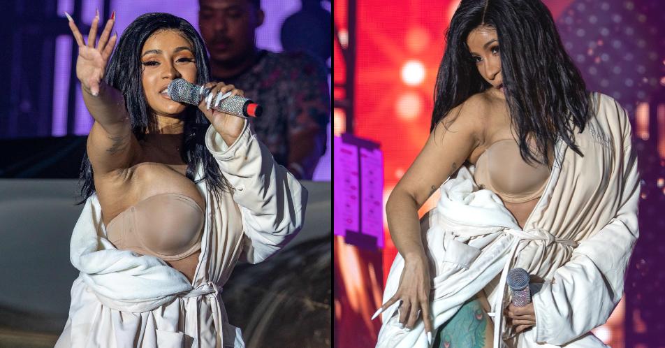 Ladbible On Twitter Cardi B Forced To Perform In Bathrobe After