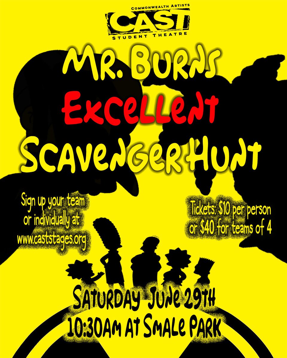 Cast On Twitter Play In The Mr Burns Excellent Scavenger Hunt