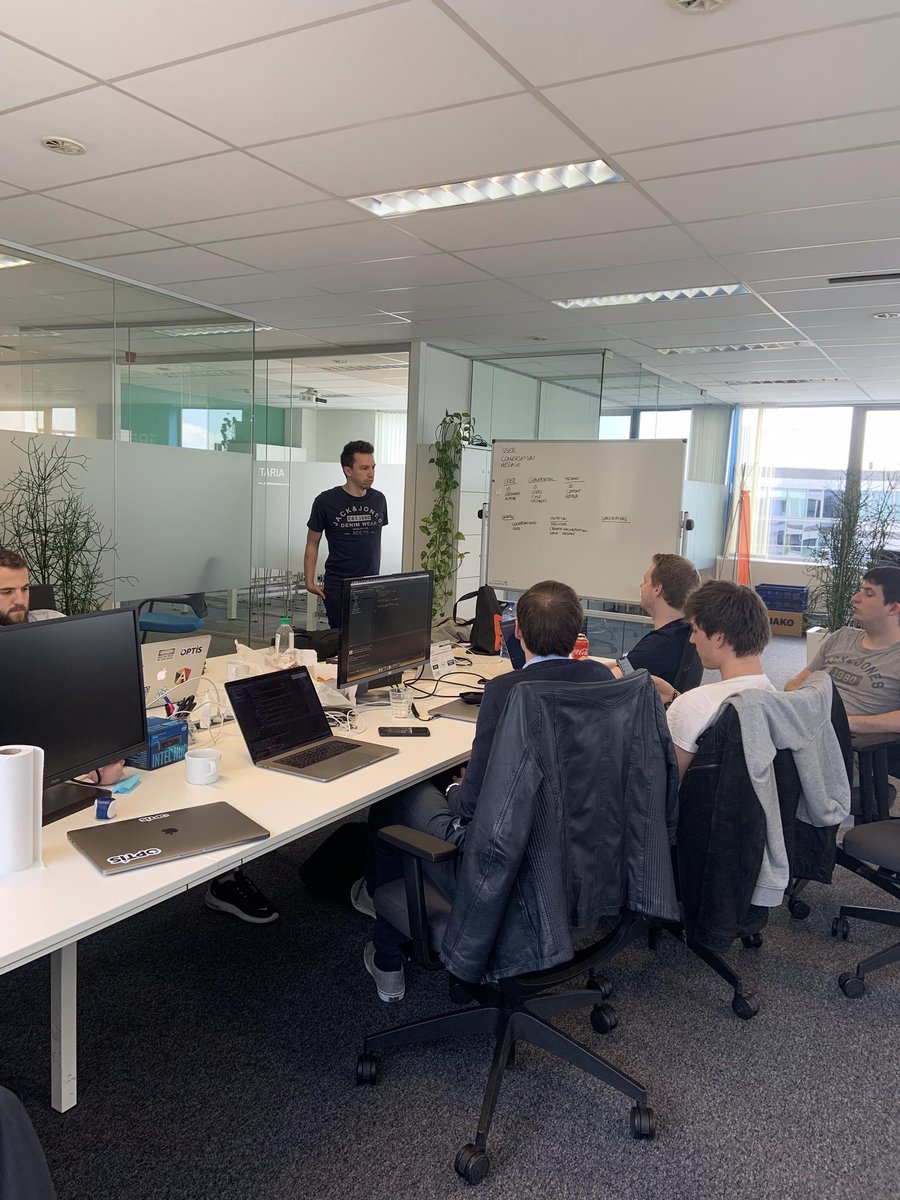 This weekend we played around with GraphQL during the "Whats'Optis" Hackathon. Using GraphQL, NodeJS, React &amp; Knex, our GraphQL "crowd" created a basic messenger app to put this technology to the test. #optisfamily #GraphQL #React