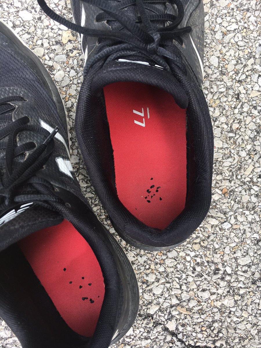 steve_hild's tweet photo. I guess Iβm just going to have to get used to this crap in my shoes every day. #TurfProblems https://t.co/o5DQhkT6t4