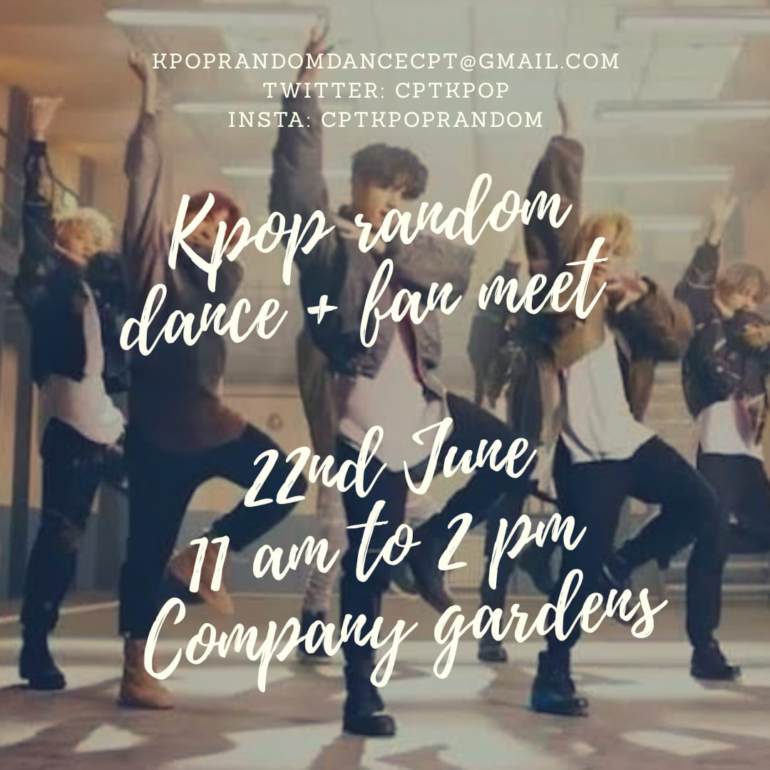 CptKpop's tweet photo. [BIG NEWS] We are back with another random dance play ,so come and join us and get ready to do dances from your favourite idols. @cptkpopdance  @OfficialKSA_  
#KPOP #kpopdance #CapeTown #kpopdancecover https://t.co/KViBvlEy0r