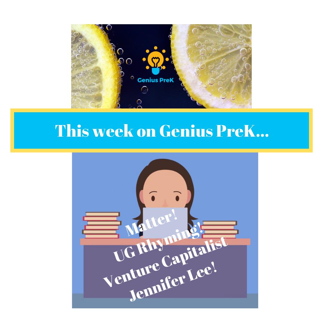 genius_prek's tweet photo. This week on Genius PreK, we're highlighting Rhyming -ug word, venture capitalists, and states of matter. Download the Genius PreK app today!
#prek #preschool #rhyming #venturecapital #statesofmatter #preklessons #preschoolteacher #edtech #app #literacy #science #steamcareer https://t.co/fr8Seq1gVZ