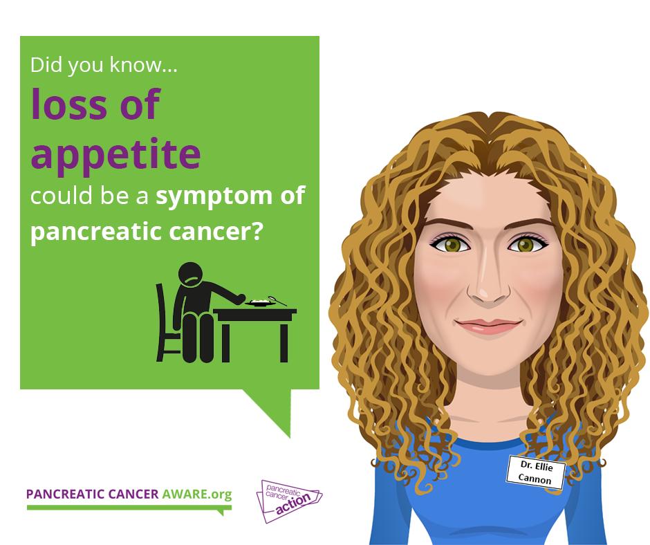 OfficialPCA's tweet photo. If you've noticed that your appetite hasn't been normal for over a week, speak to your GP and express your concerns. #BePCAware

Visit -> https://t.co/4jouvXTigW

@Dr_Ellie @NIPanC1 #BePCAware #PancreaticCancer https://t.co/4IIdEwdD4B
