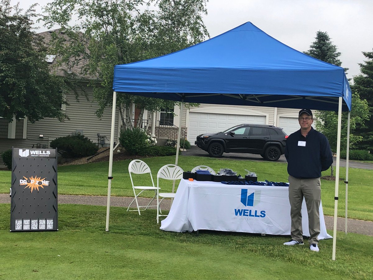 WellsConcrete's tweet photo. Ready for some fun and great company at hole #2 for the ACEC/MN Golf Tournament. #WellsEvents https://t.co/u7bUIMi1ww