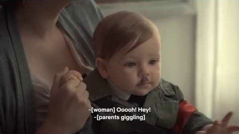 TJBaumLit's tweet photo. I found a child who actually looks like Hitler - born with the little mustache and black hair. Maybe @rickygervais can report on him https://t.co/yj0pXROTwE