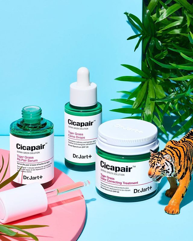 Tell redness to roar off. @drjartus’s fan-favorite Re.pair Serum, Camo Drops, and Cicapair Color Correcting Treatment are all formulated with tiger grass to neutralize, color-correct, and calm irritated skin. seph.me/2IMKYtS