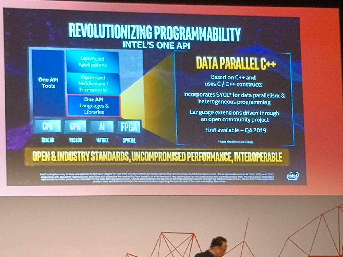 AhmadAlabduljab's tweet image. #ISC19 
Intel&apos;s one API
I&apos;m Intel