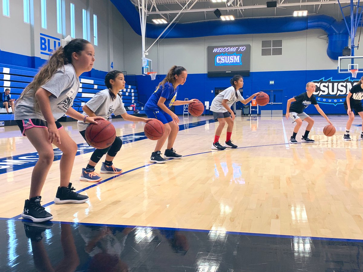CSUSM_WBB's tweet photo. First day of our 2019 Girls 🏀 Camp is underway! #CSUSMWBB #CSUSMAthletics #SummerCamp https://t.co/wX3LgXMpkK