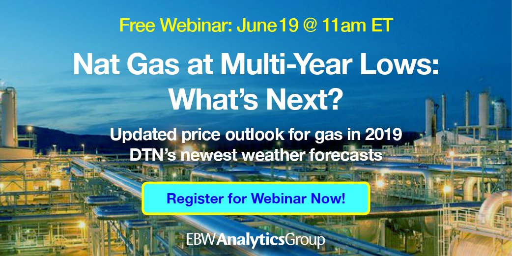 EBW_Analytics's tweet image. Get newest summer #weather and #naturalgas price forecasts at our webinar, June 19th at 11am! pillsburylaw.webex.com/mw3300/mywebex…