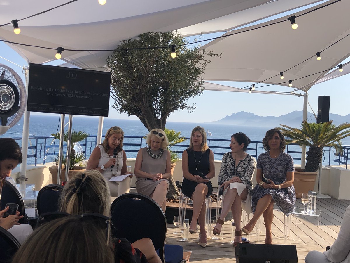 “When you add a woman to any equation,
 the equation gets better.” - @lisaesherman at today's #FQLounge panel 'Rewriting the Code: Why #Brands are Investing in a New STEM Generation.'
#CannesLions