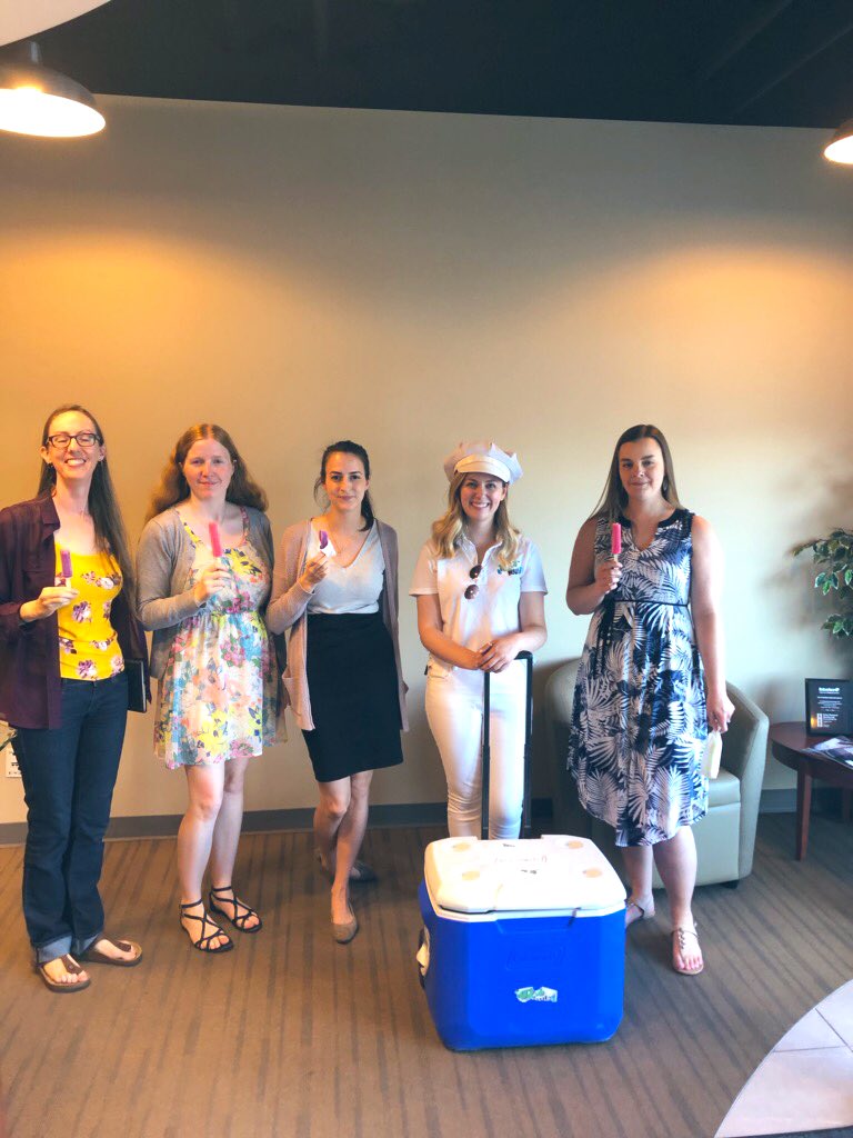 NOW_Chewbecca's tweet photo. Just stopped by @Vertex_Group to drop off some popsicles for the staff! 🙆🏼 Thanks for inviting me out! I hope this was the motivation you needed to finish your Monday! 💪🏼#1023NOWRadio #NOWTrucksicle @NOWtrucksicle https://t.co/E6jzfOMA8w
