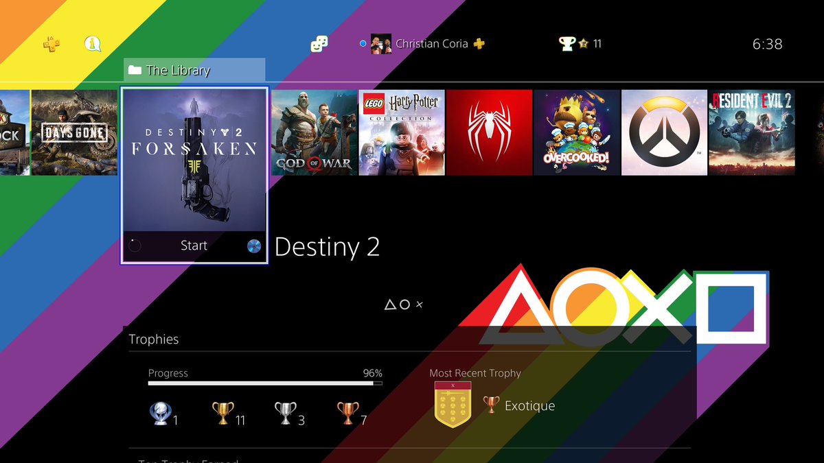 Ralderyx's tweet photo. This is beautiful @playstation thank you :3
#Pride #PlayStationPride #PSShare #Destiny2 #DestinyTheGame #Bungie #Nerd #Gaymer #iRobStar #Geek https://t.co/tWkmTQiXmQ