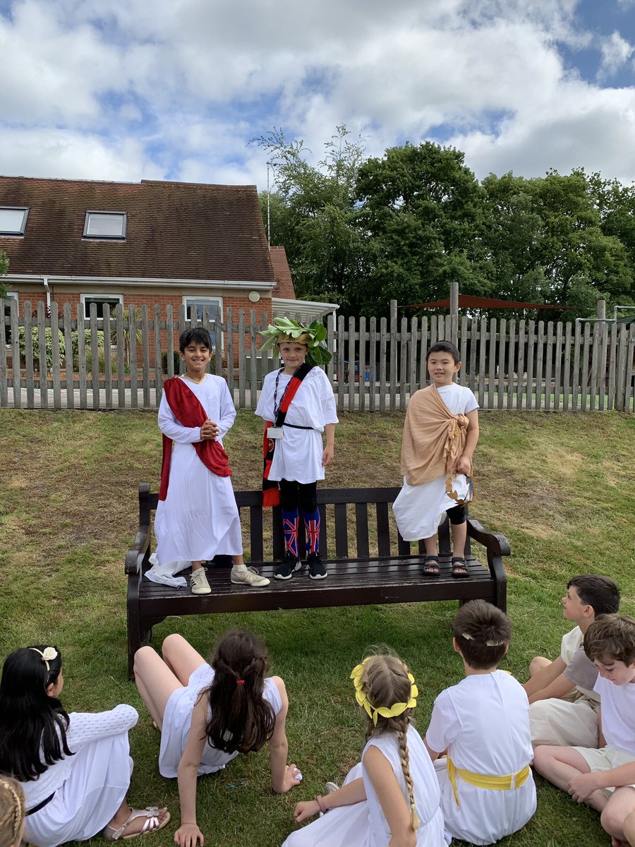 Year 3 have had a fantastic day learning all about the Ancient Greeks. They’ve taken part in an olympics, made clay pots, made a wax writing tablet, had an Ancient Greek inspired picnic and explored some real artefacts from Chertsey Museum. #BGSYear3 #BGSHistory #BGSArt