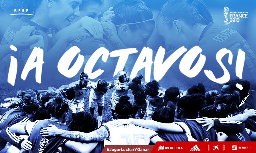 SEFutbolFem's tweet photo. 🙌🏻¡¡¡HISTORIA!!!🙌🏻

Nuestra @SeFutbolFem logra pasar a octavos de final de la Copa del Mundo por primera vez.

💪🏻¡¡SEGUIMOS CRECIENDO!!💪🏻

#JugarLucharYGanar https://t.co/AYOLgoZOUx