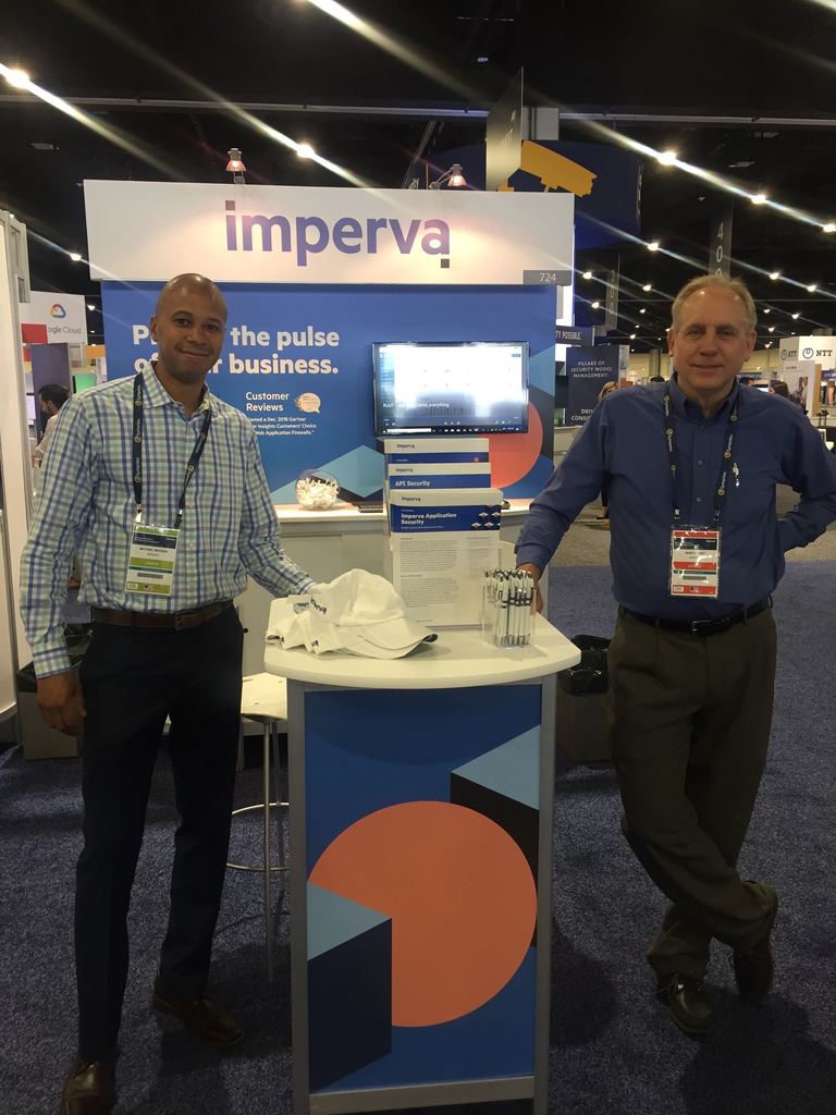Imperva's tweet photo. Let day one of @Gartner_inc Risk Management & Security Summit begin! Join our security experts at booth #724 to discover a simpler way for your organization to deploy security products and services with @Imperva’s #FlexProtect. #gartner https://t.co/m5a9bKDQp2