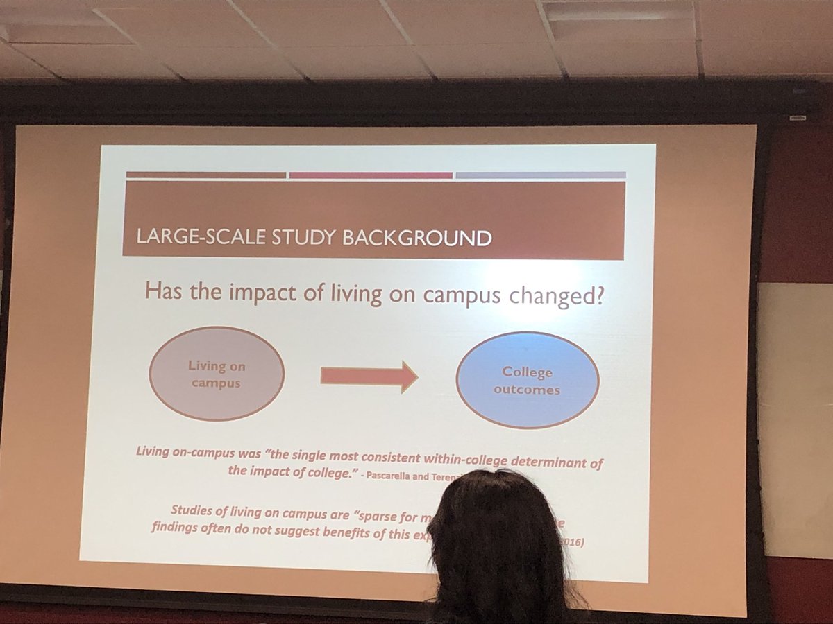 Does living on campus make a difference? Polly Graham talking about student engagement in RLCs #CELrlc
