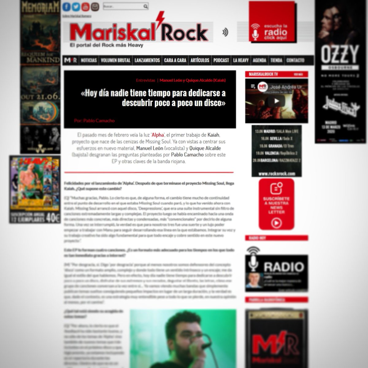 kaiahband's tweet photo. Pablo Camacho de @mariskalrock ha echo una entrevista Manu y Kike preguntándoles por Alpha y lo que esperamos en el futuro de la banda. Si tienes curiosidad... ya sabes 👉 https://t.co/05pMVzsjGw
¡Un lujazo! 😎🤟
#LetsProg #kaiahband #kaiah #alpha #interview #progressiverock https://t.co/YAIFkJe54Q