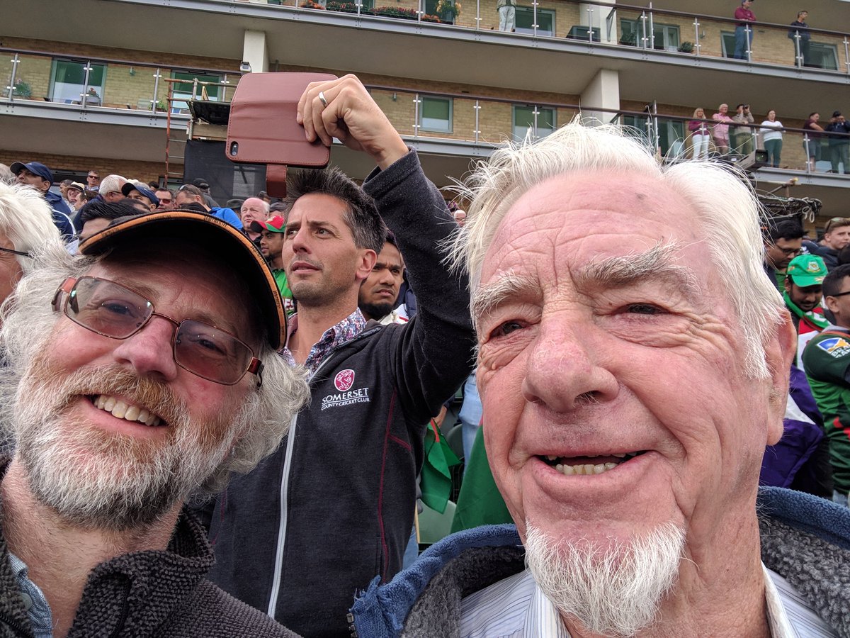 BurbachDr's tweet photo. We had a great day at #CWC19Taunton - fantastic to be able to see #WIvBAN #CWC19 in my home town! https://t.co/Lcfwi96ACx