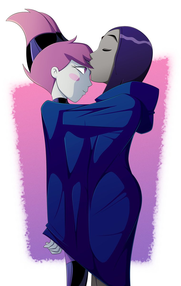 Unluck_Jinx's tweet photo. "God i hate how goths are my weakness. It's all because of that damn sexy Raven. I somewhat miss her." Jinx said looking at the photo with her and Raven. #OpenRP #OpenDM #mvrp #LewdRP #dcRP #TeenTitansRP https://t.co/pAznepYdiW