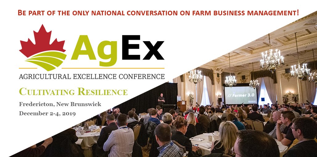 What makes #AgExConf19 different? We’re Canada’s only national conversation for farm management enthusiasts for all walks of life! Dec.2-4 | Fredericton ow.ly/CwE050uGmJZ <a href="/CFAFCA/">CFA</a> <a href="/CdnAgHRCouncil/">CAHRC - CCRHA</a> <a href="/AtlanticFair/">Atlantic Fair</a> <a href="/acfwa/">ACFWA</a> @NSFA <a href="/NBYFF/">NBYFF</a> <a href="/NLFarms/">NL Federation of Agriculture</a> <a href="/NbForage/">NB Forage Initiative</a> <a href="/Gov_NB/">Government of NB</a> <a href="/NLYFF/">🗓️</a> <a href="/CanadaOYF/">CanadaOYF</a>