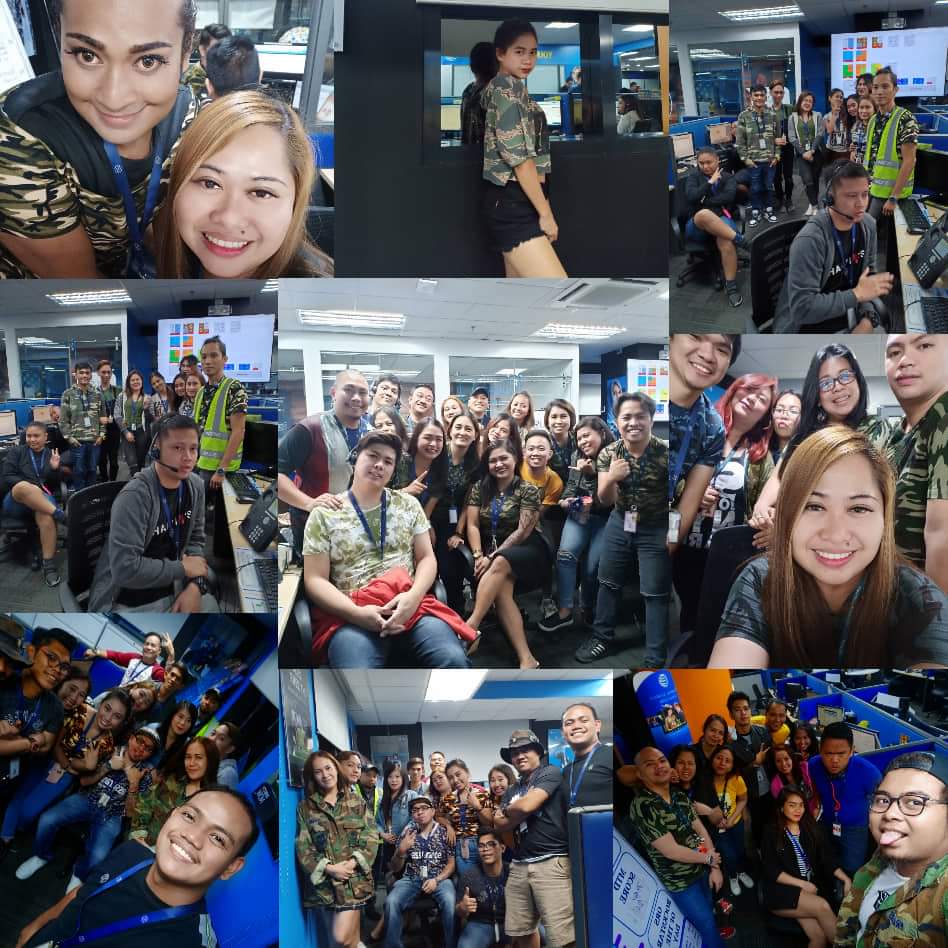 Camouflage Day!! Our VOC soldiers sporting their shirts for the theme day today. #VOCsoldiers #mightyshaw #happytoserve #BYE #bettertogether @jesscee01 <a href="/VirginiaPowell0/">Virginia L Powell</a> <a href="/ATT_JeffWhite/">Jeff White</a> <a href="/MandysTeam/">Mandy Grogan</a> <a href="/hman1977theman/">AYMAN</a>