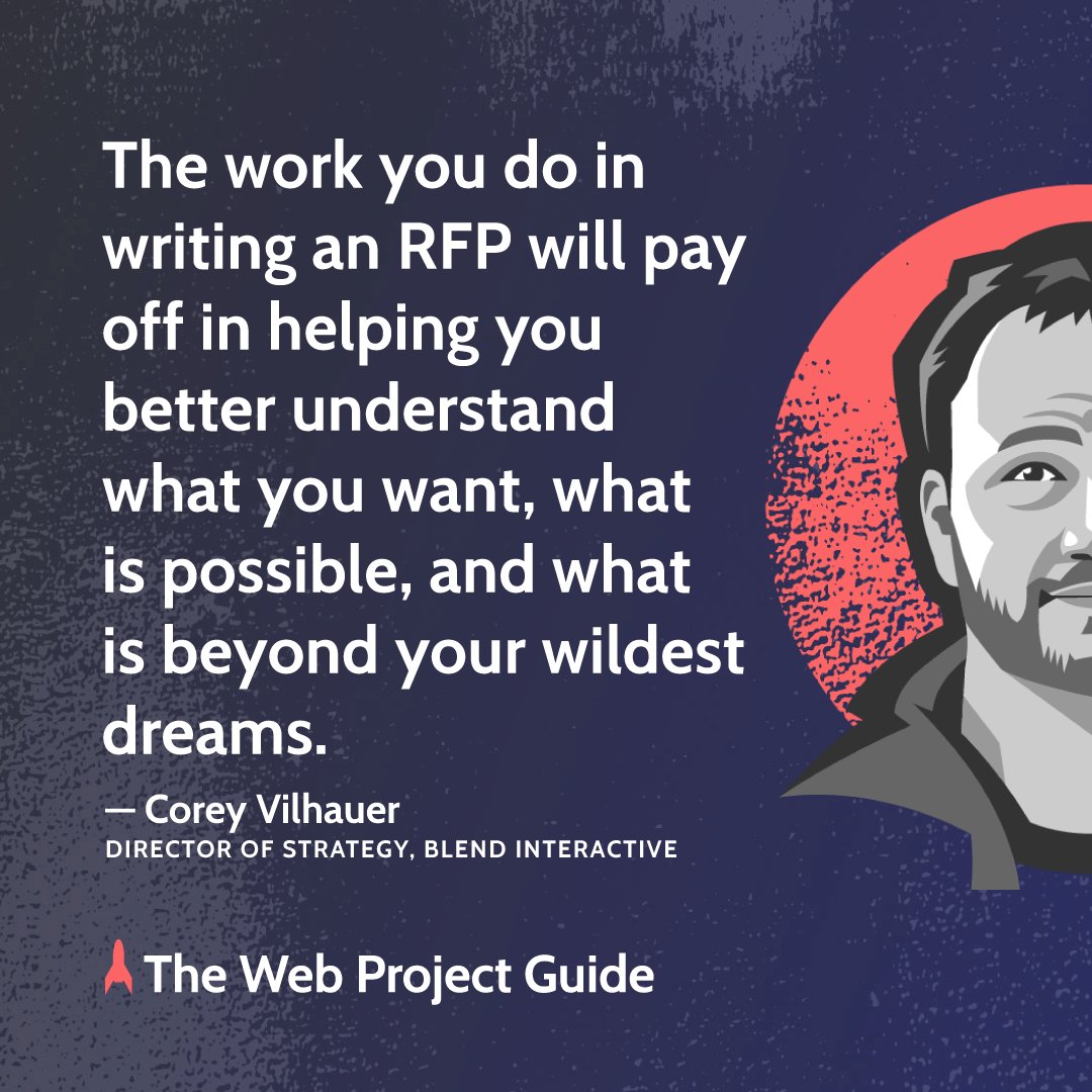 WebProjectGuide's tweet photo. Knowing what to put into a proposal can be overwhelming. Chapter 4 is filled with tips to get you through the process and understand why you need one in the first place. #RFP #WebProjectGuide https://t.co/nceTfYNSZ7