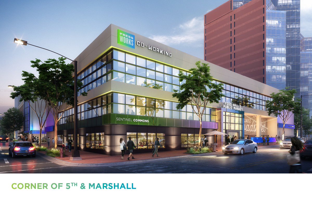 greater_ws's tweet photo. New development project reimagines the iconic Journal/Sentinel building in #dtws. #SentinelCommons #wsnc #growtogether 
https://t.co/jGpxpNQ5UM https://t.co/2YwrcOyW8g