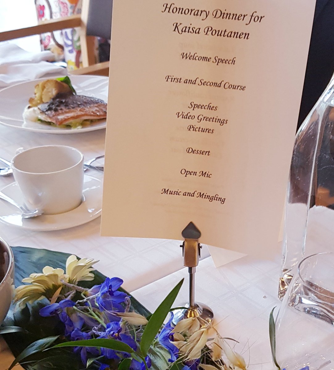 Honorary dinner for <a href="/Kaisa_Poutanen/">Kaisa Poutanen</a>. Thanks for your such a powerful career. #rye #oats #wholegrains