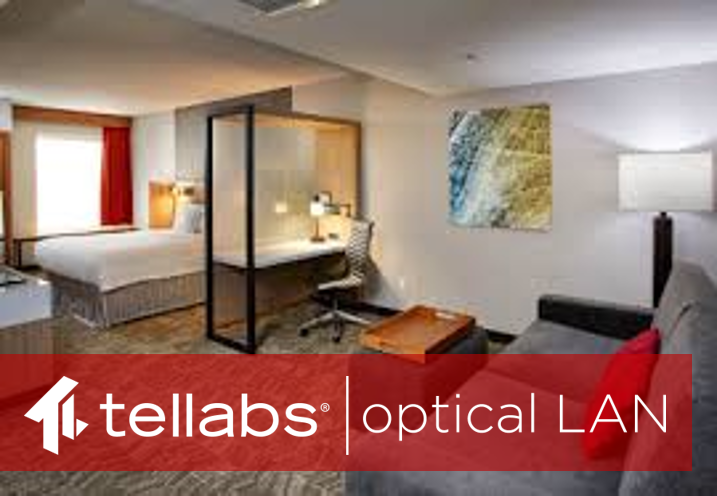 Tellabs's tweet image. The hotel industry is buzzing with opening day for #HITEC2019. Here&apos;s a real world example of how #OpticalLAN helps hoteliers achieve their best customer satisfaction ratings. Click here to learn more. @UberdataNet bit.ly/31y3zm9