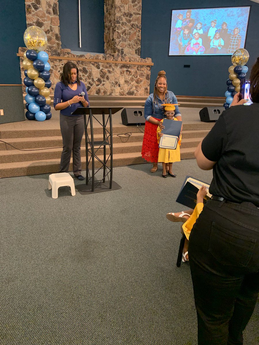 MosesHerring's tweet photo. I am super excited about the future of Faith Movers Academy!!!! Today we had our first graduation. I am so proud.....my very own daughter Zion graduated from Kindergarten!!! #ProudDaddy #ProudFounder #ProudPastor #FMA #Established2018 https://t.co/5ILuVeyM7J