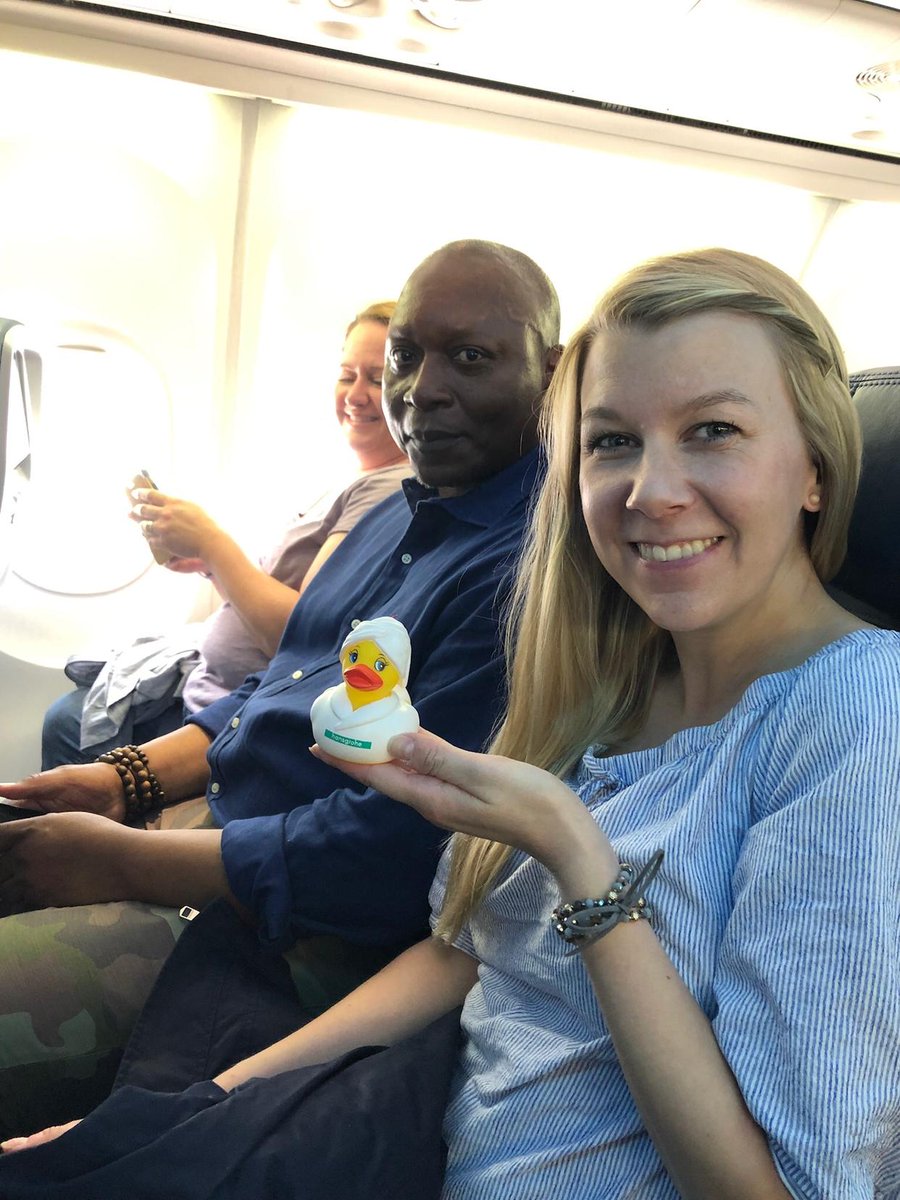 hansgroheusa's tweet photo. My team and I are having a 🦆 load of fun in Southern CA this week promoting low-flow 🚿, new product and why #hansgrohe is the perfect partner. While I’m here, where should I waddle next to visit? #HeidiHansgrohe #HGRoadShow https://t.co/Yxe54s0d0q