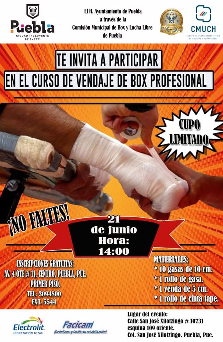 JL_Cuenca's tweet photo. Curso de vendaje #Box #Puebla #CMBLLP #CMUCH @yosoypueblacom https://t.co/46HlbJTssf