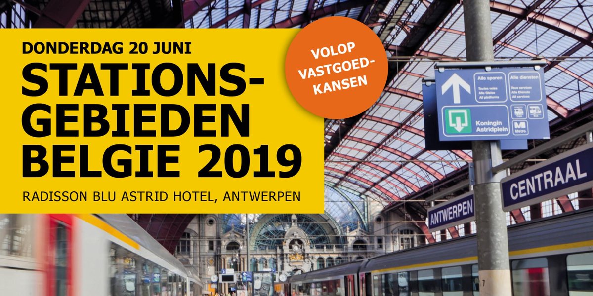 Stationsgebieden België 2019 start al over een paar dagen op 20 juni! Komt u ook netwerken? Schrijf nú nog snel in! buff.ly/2KXfjbK