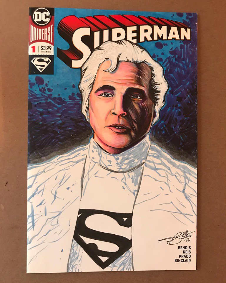 SamsComics's tweet photo. Head over to @nickjustusart for his $50 (+shipping) sketch cover sale!
#nickjustusart #sketch #sketchcover #comics #comicbooks #dccomics #marvel #dynamitecomics #superman #dceased #batman #redsonja https://t.co/lWVwZn3yp7