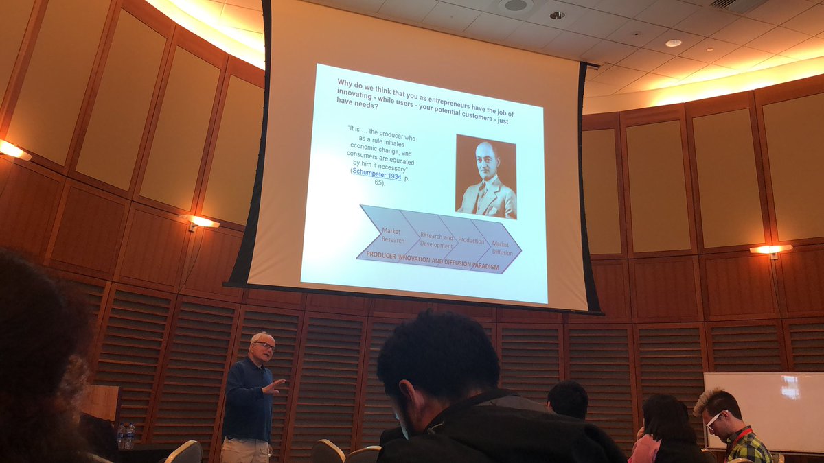 Eric Von hippel on user innovation : Anyone can innovate, you don’t need to be an entrepreneur to do so! <a href="/MITBootcamps/">MIT Bootcamps</a> #userinnovation
