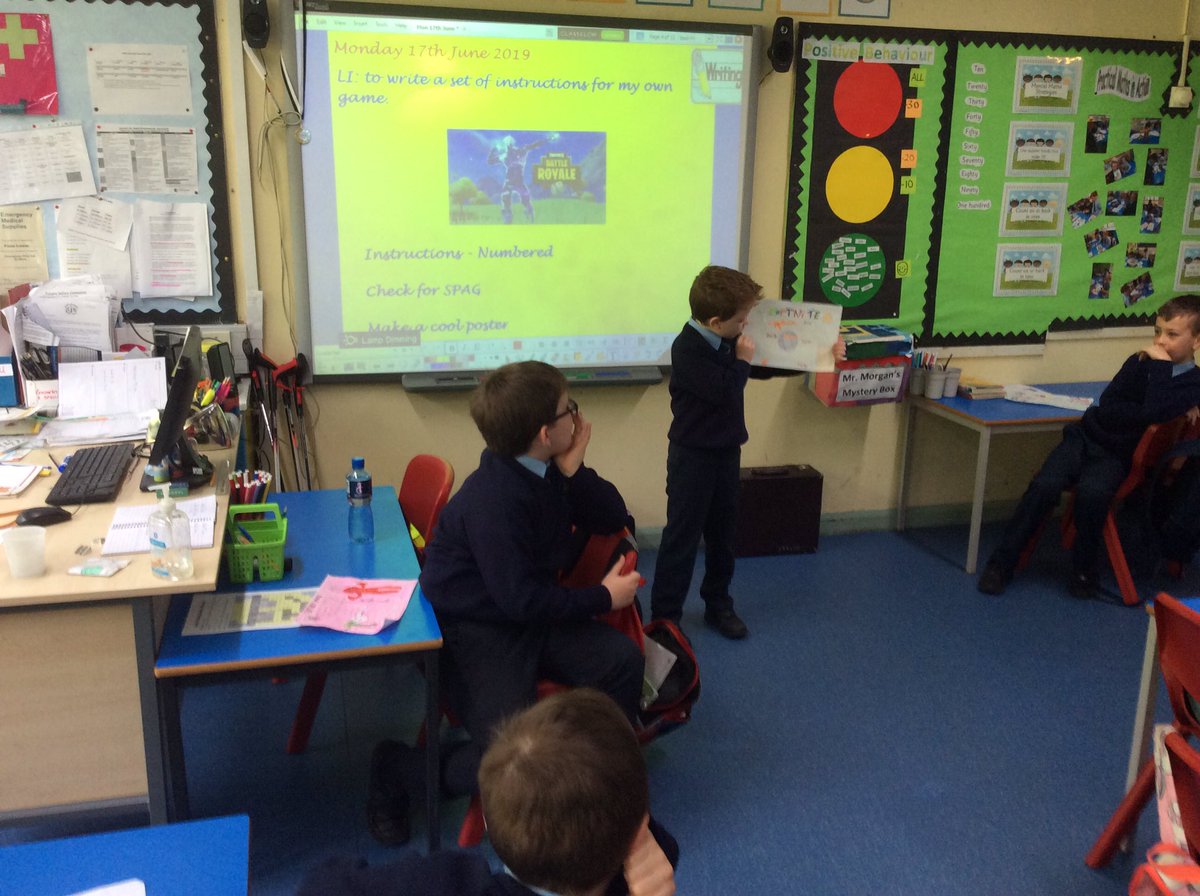 SJBPS11's tweet photo. What an exciting start to the week. Check out the Primary 4’s instructional game posters they created this morning. What a super bunch of talented young minds in our learning space! Ooh we also love sharing our work with our peers. #PracticalLiteracy https://t.co/BNYpk8NLOB