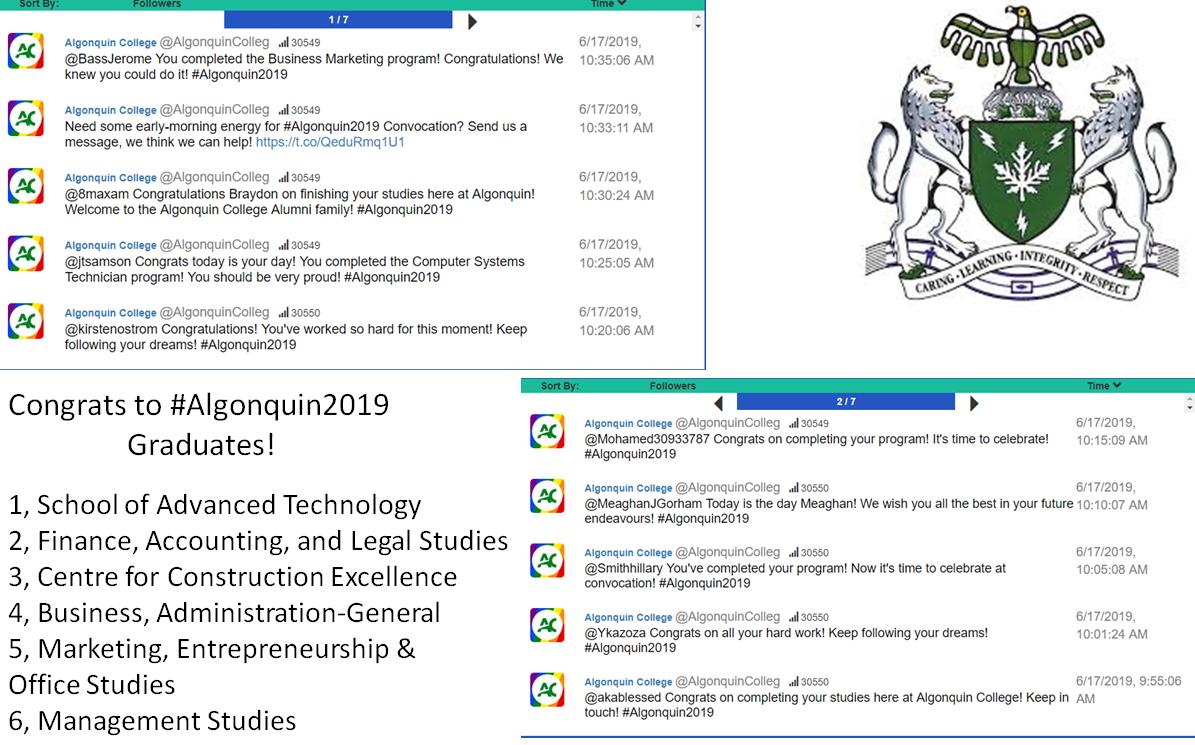 TrendifyLive's tweet photo. You made it! @AlgonquinColleg: @BassJerome @8maxam @jtsamson @kirstenostrom @Mohamed30933787 @MeaghanJGorham @Smithhillary @Ykazoza @akablessed #Algonquin2019 #Convocation. @cheryljensen #TrendifyLive #Ottawa #Canada June 17 2019! https://t.co/cdsFtIgVN3