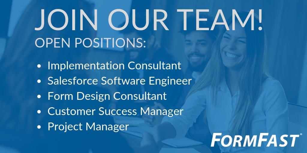 FormFast is hiring! Looking for a rewarding career in the #HealthIT industry? Check out our latest job openings! lnkd.in/eeyZJNG

#HealthcareJobs #STLJobs #StLouisJobs #HealthITJobs