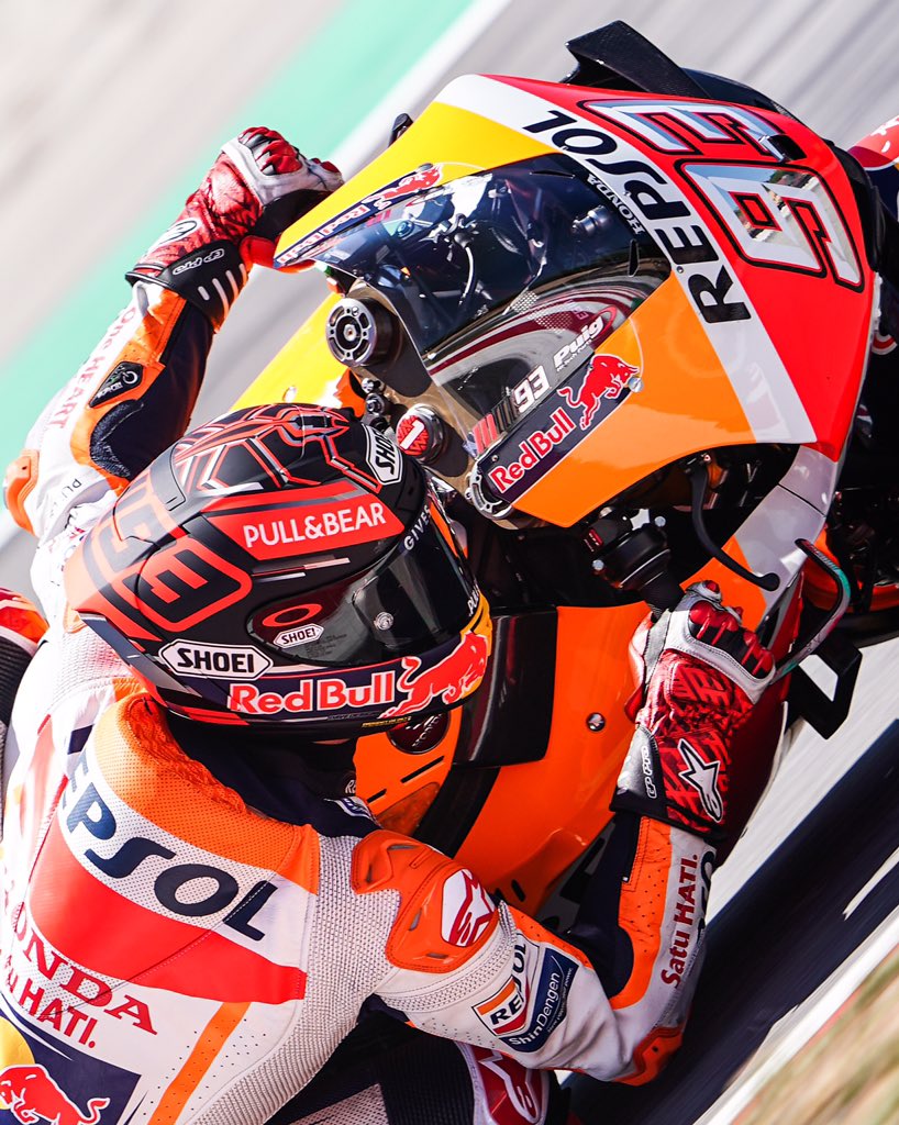 WeAre93's tweet photo. Test terminado para @marcmarquez93 con el tercer mejor tiempo! 🐜 ⏱ 1:39.257

After #CatalanGP test done at @Circuitcat_eng with P.3 for our champ! 🐜

#Feel93Passion #MotoGP #MM99 https://t.co/uUW3EF7EcX