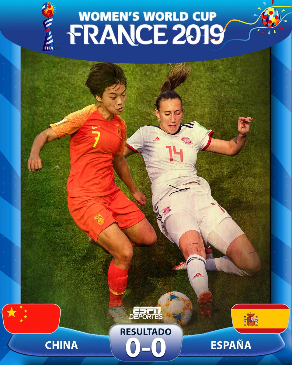 ESPNDeportes's tweet photo. China y España empataron 0-0 en el #FIFAWWC

¿A qué equipo ves mas fuerte? https://t.co/ZLatqStUop
