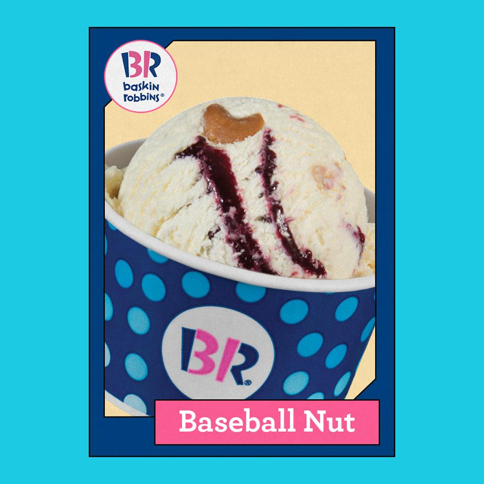 Ice cream Social is finally here! A nice summer kick-off for the whole family! Sample from 5 different creameries and vote on your favorite ice cream with fruit and with an add-in. 

First up on our list is Baskin-Robbins with their Baseball Nut and their Pralines ‘N Cream!
