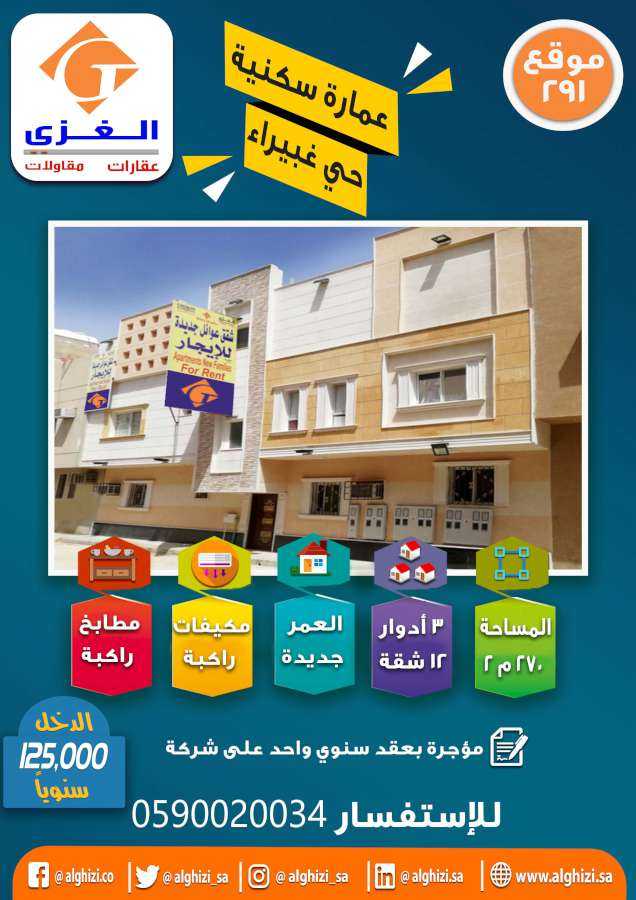 للبيع عمارة سكنية بحي غبيراء دخلها 125 ألف ومؤجرة بعقد سنوي واحد aqarboursa.com/showthread.php… #عقار_بورصه #عقار via <a href="/aqarboursa/">عقار بورصه</a>