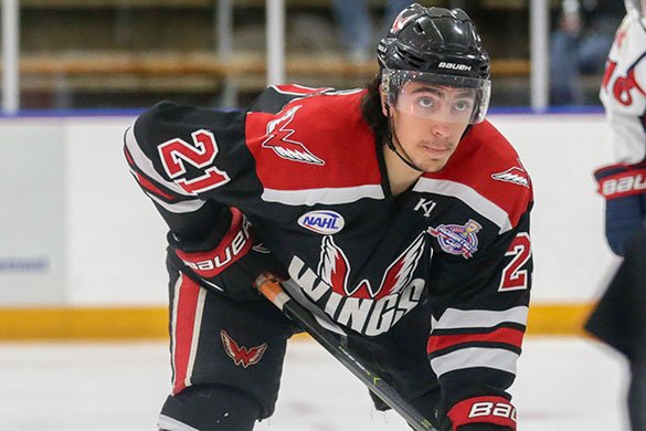 NAHLHockey's tweet photo. #NAHL Commitment Alert: @Aberdeenwings forward Michael Perrone has committed to play NCAA Division III hockey for @UmassdHockey https://t.co/2LIFFsWxOk https://t.co/hVjn3b9Hhh