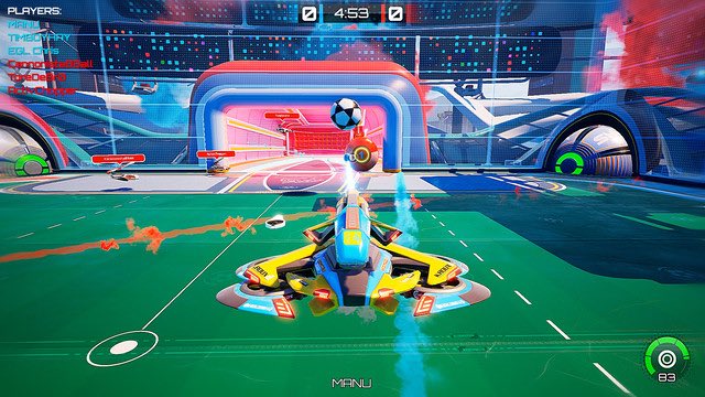 RTG_fest's tweet photo. Joining the #RTGFest indie lineup is Axiom Soccer! A stadium-based sports shooter, mixing elements of soccer and pool with classic shooter-skills and weapons! Get your hands on it this summer when @GamesEarthbound bring it to Resonate! https://t.co/8DgtkprcIX