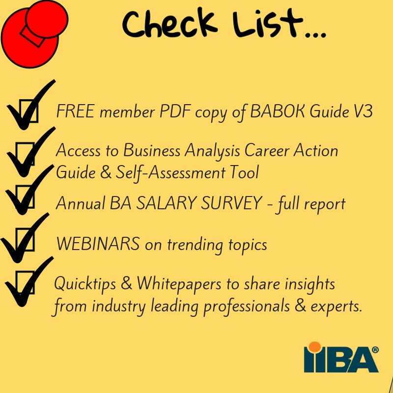 IIBA's tweet photo. All these below, plus exclusive 24/7 access to IIBA's digital library with more than 250 book titles on #BusinessAnalysis, related topics &amp; leadership solution videos. Learn about the benefits of becoming an IIBA member: https://t.co/c4gOr3HCg9 

#JoinIIBA #BusinessAnalysts #Baot https://t.co/9pGDiXjCoR