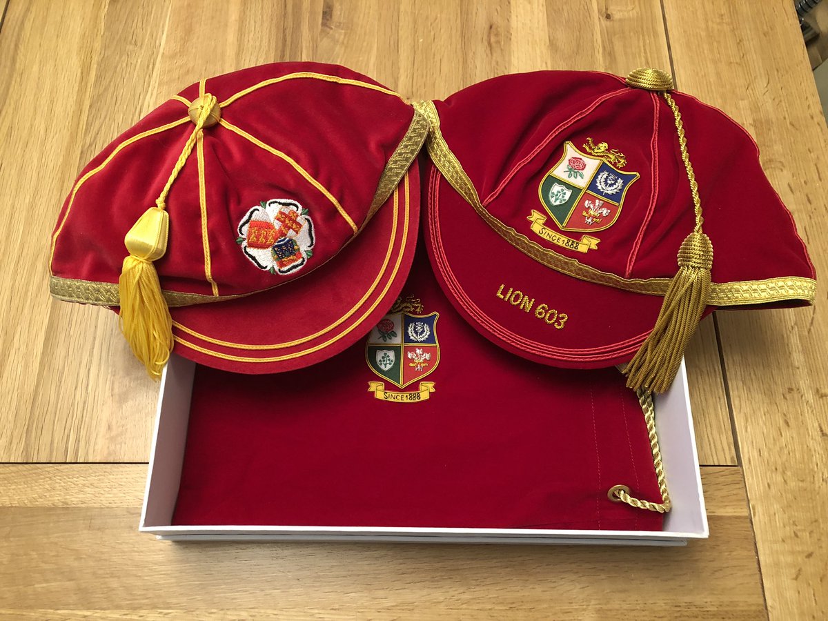 Well here they are my British Lions caps for League and Union. Proud to have both.